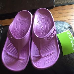 NWT Crocs flip flops